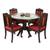 Odika dining table walnut color matte finish lp