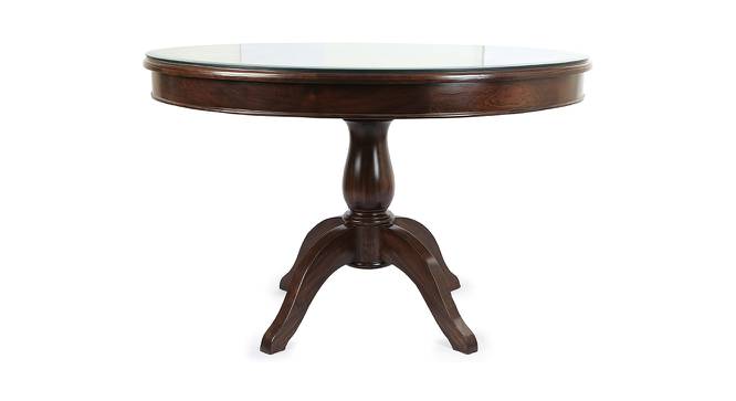 Oni Dining Table (Walnut, Matte Finish) by Urban Ladder - Front View Design 1 - 371254