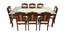 Opal Dining Table (Walnut, Matte Finish) by Urban Ladder - Front View Design 1 - 371255