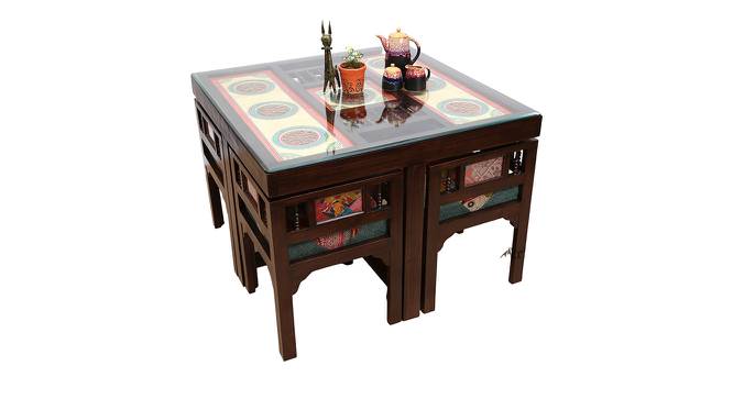 Ojasvi Dining Table (Walnut, Matte Finish) by Urban Ladder - Front View Design 1 - 371256