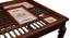 Osha Dining Table (Walnut, Matte Finish) by Urban Ladder - Design 1 Side View - 371270