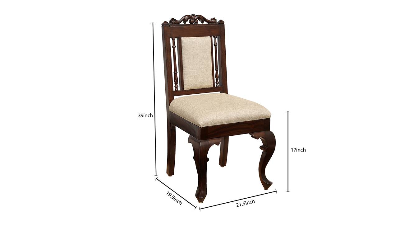 Nilima study chair walnut color matte finish 6