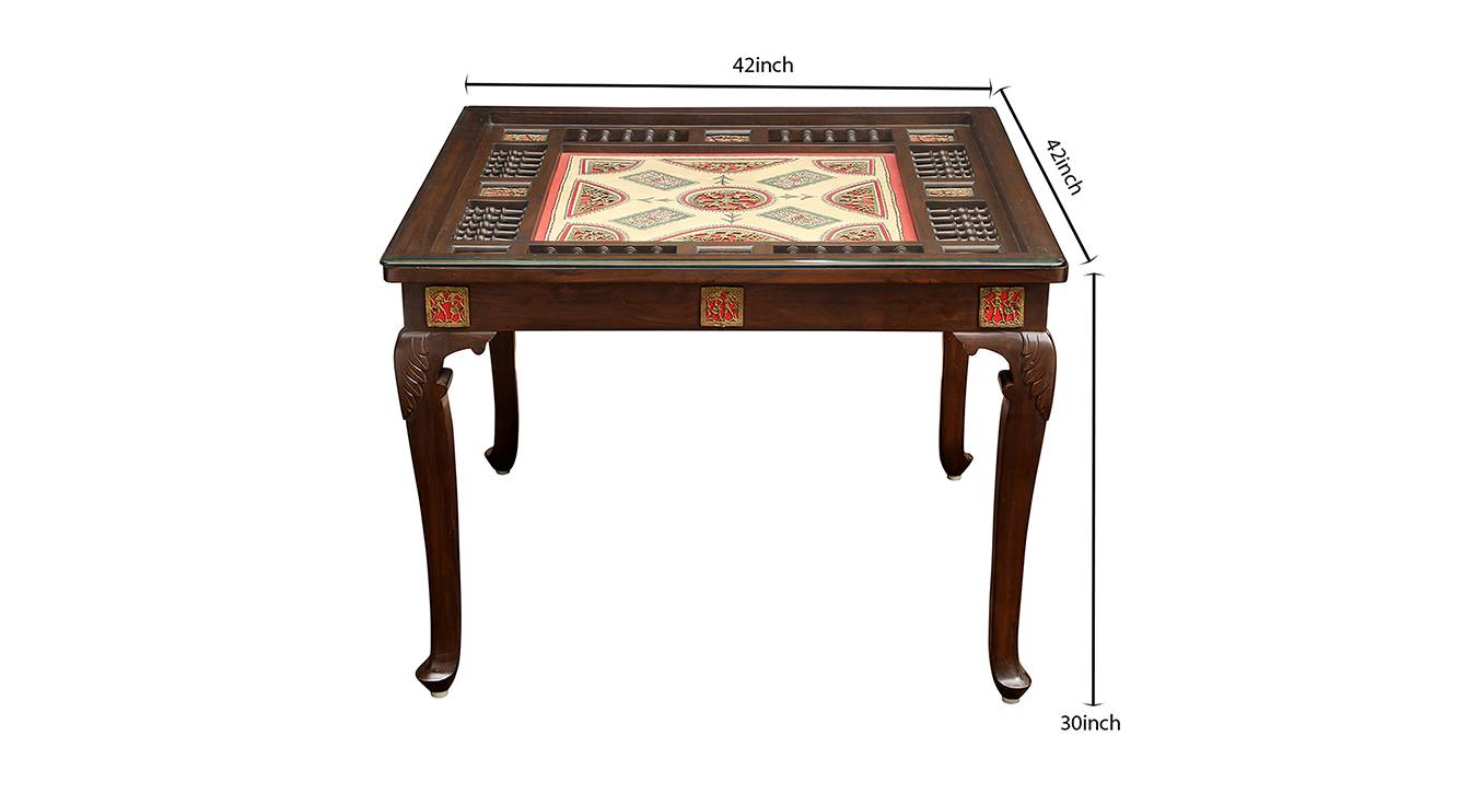 Omaja dining table walnut color matte finish 6