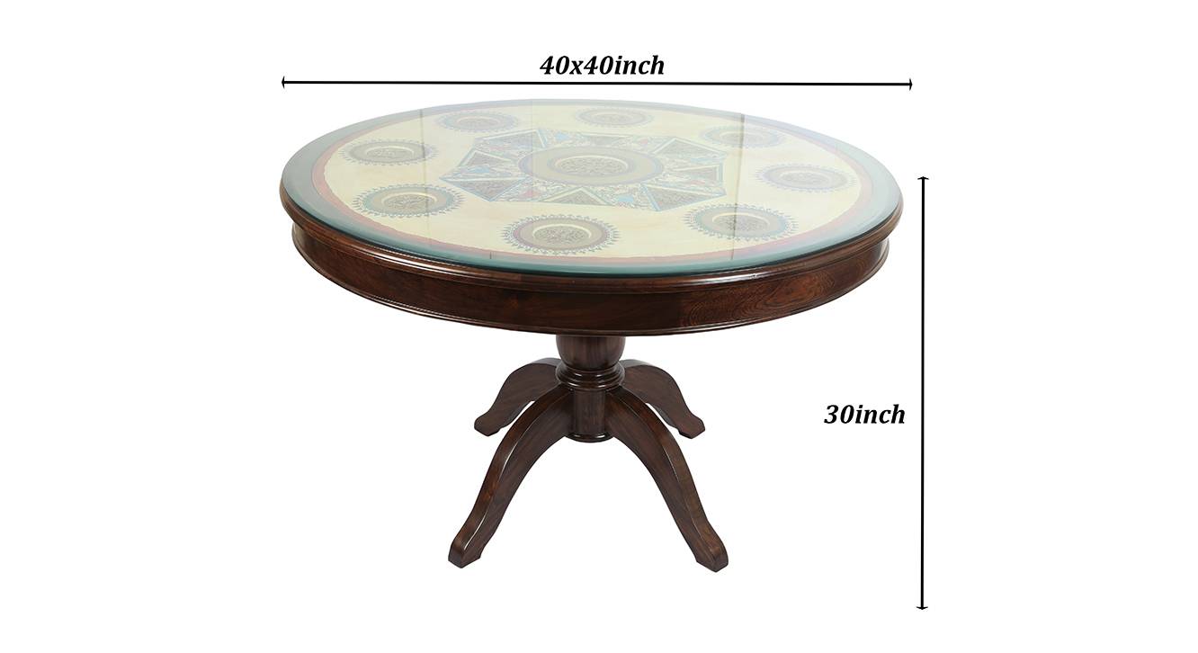 Oni dining table walnut color matte finish 6