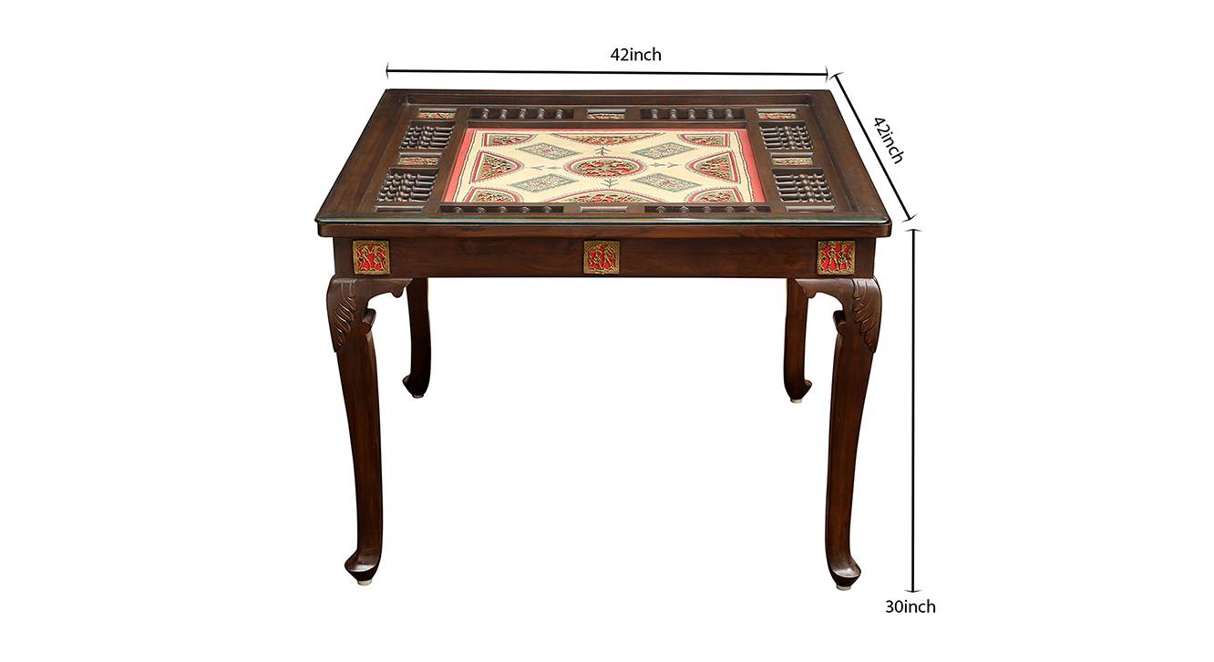 Omya dining table walnut color matte finish 6