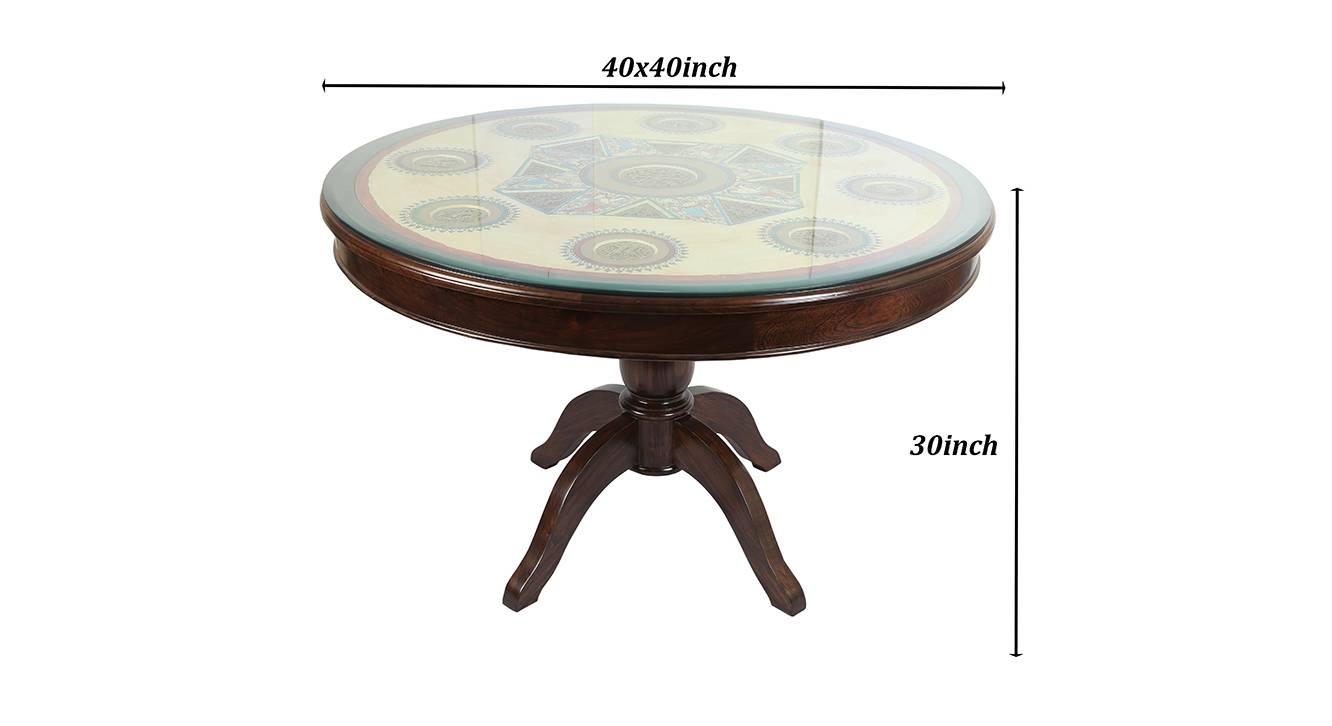 Odika dining table walnut color matte finish 7