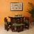 Oviya dining table walnut color matte finish lp