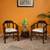 Radha lobby chair walnut color matte finish lp