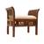 Rajeshri lobby chair walnut color matte finish lp