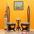 Raksha lobby chair walnut color matte finish lp
