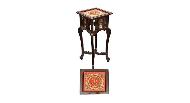 Rashini End Table (Walnut, Matte Finish) by Urban Ladder - Front View Design 1 - 371315