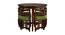 Oviya Dining Table (Walnut, Matte Finish) by Urban Ladder - Front View Design 1 - 371316