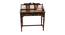 Prisha Study Table with Chair (Walnut, Matte Finish) by Urban Ladder - Front View Design 1 - 371319