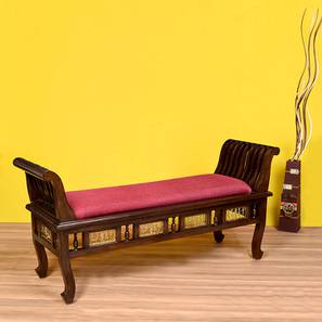 Samaira lobby chair walnut color matte finish lp
