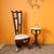 Shanaya lobby chair walnut color matte finish lp