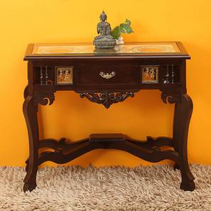 Sneha console table walnut color matte finish lp