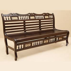 Tanmayi garden bench walnut color matte finish lp