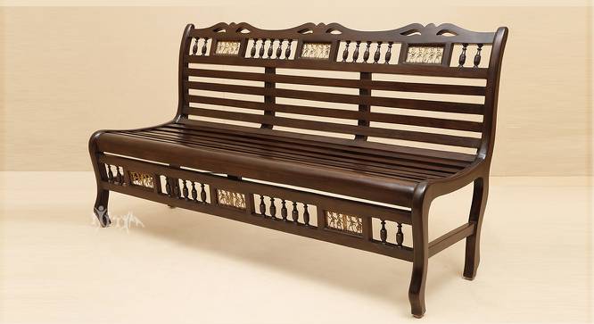 Tanmayi Garden Bench (Walnut, Matte Finish) by Urban Ladder - Cross View Design 1 - 371381