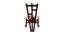 Saumya Lobby Chair (Walnut, Matte Finish) by Urban Ladder - Rear View Design 1 - 371396