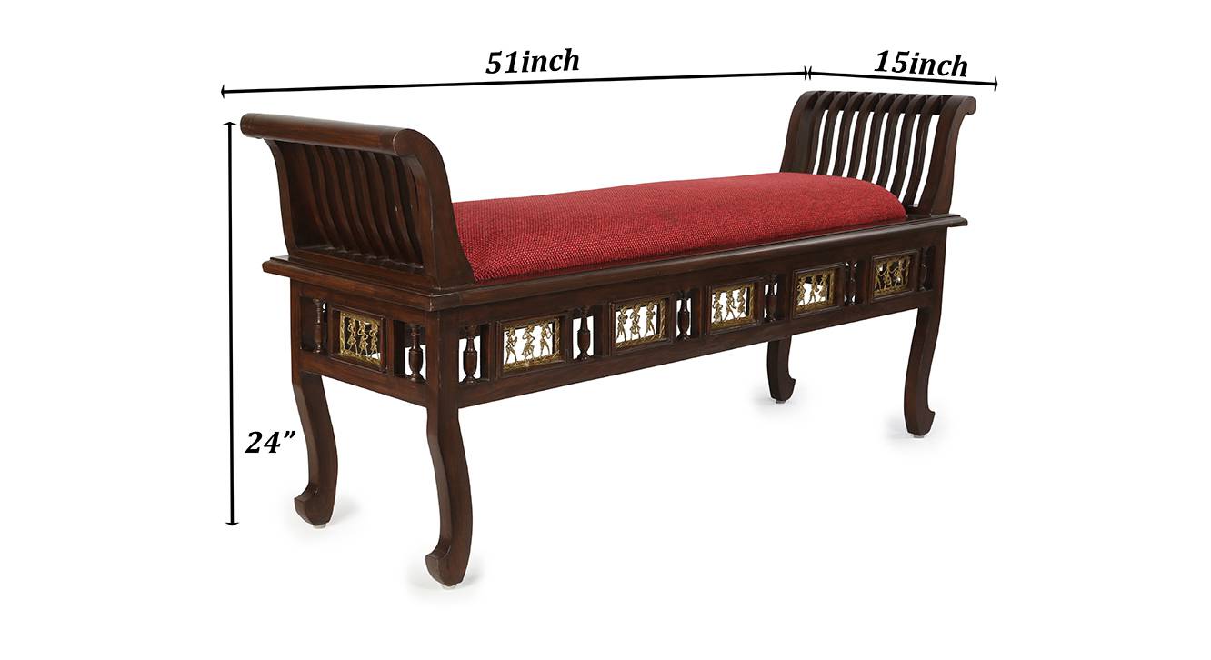Samaira lobby chair walnut color matte finish 6