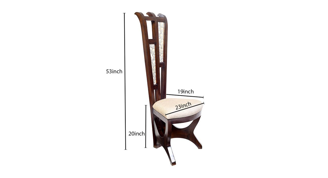 Shanaya lobby chair walnut color matte finish 6