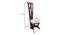 Shanaya Lobby Chair (Walnut, Matte Finish) by Urban Ladder - Design 1 Dimension - 371408