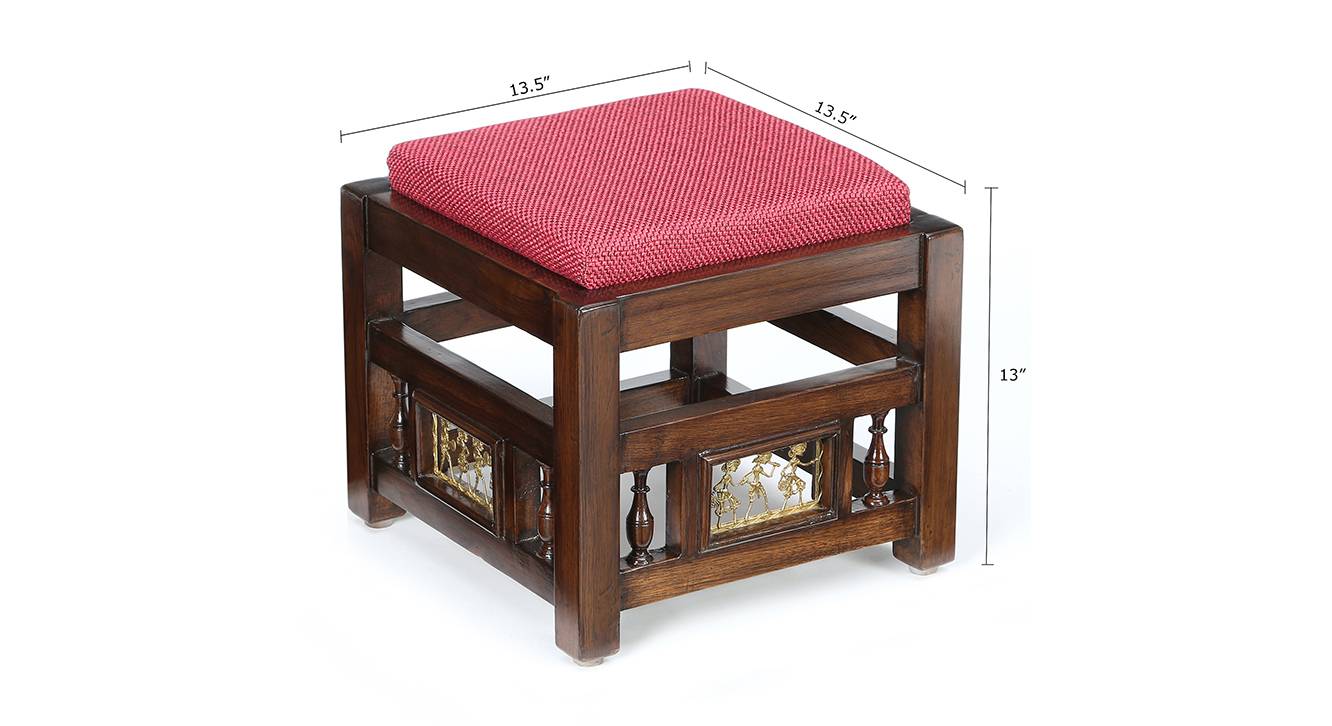 Shravya lobby chair brown color matte finish 6