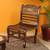 Tanvi garden bench walnut color matte finish lp