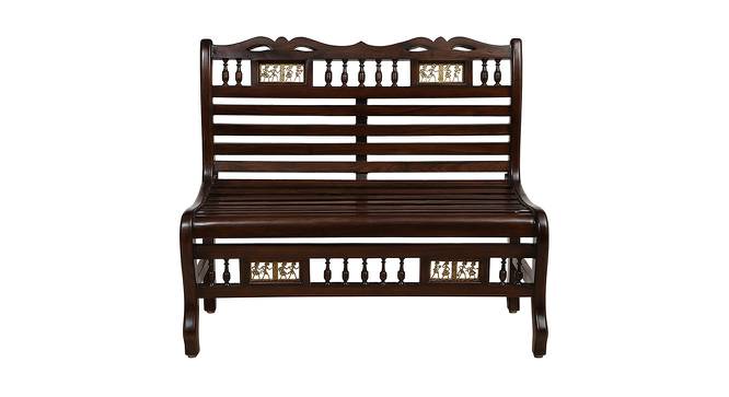 Trisha Garden Bench (Walnut, Matte Finish) by Urban Ladder - Front View Design 1 - 371430