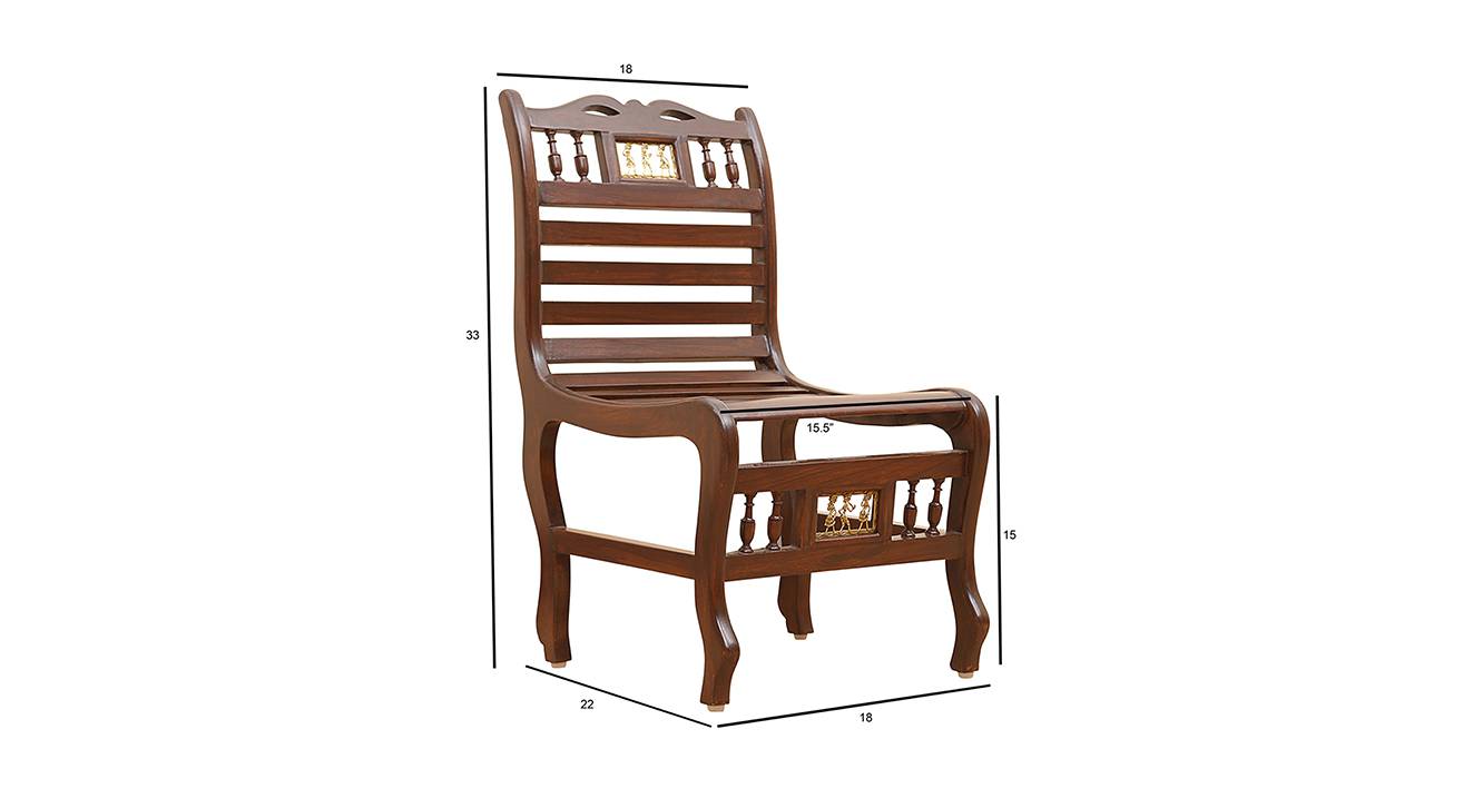 Tanvi garden bench walnut color matte finish 6