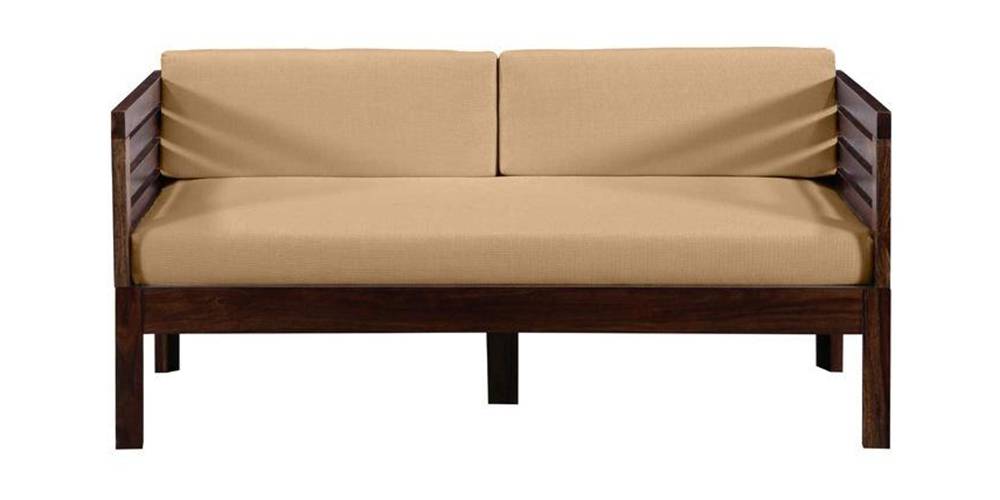 Aspen Wooden Sofa (Provincial Teak) (2-seater Custom Set - Sofas, None Standard Set - Sofas, Fabric Sofa Material, Regular Sofa Size, Regular Sofa Type, PROVINCIAL TEAK) by Urban Ladder - - 371450