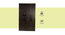 Averie 3 door Wardrobe (Melamine Finish, Wenge) by Urban Ladder - Cross View Design 1 - 371473