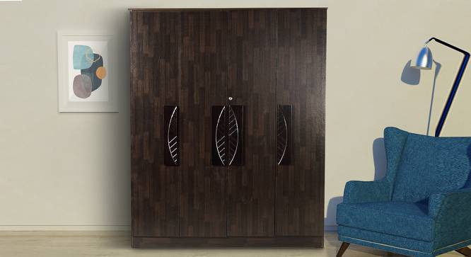 Alison 4 door Wardrobe (Melamine Finish, Wenge) by Urban Ladder - Cross View Design 1 - 371475