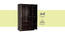 Averie 3 door Wardrobe (Melamine Finish, Wenge) by Urban Ladder - Front View Design 1 - 371483