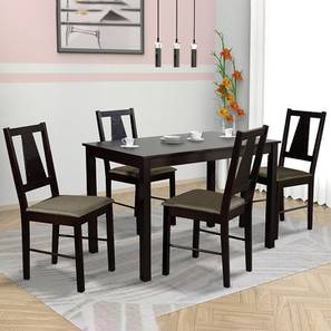 Brittany 4 seater dining set wenge color veneer finish lp