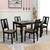 Brittany 4 seater dining set wenge color veneer finish lp