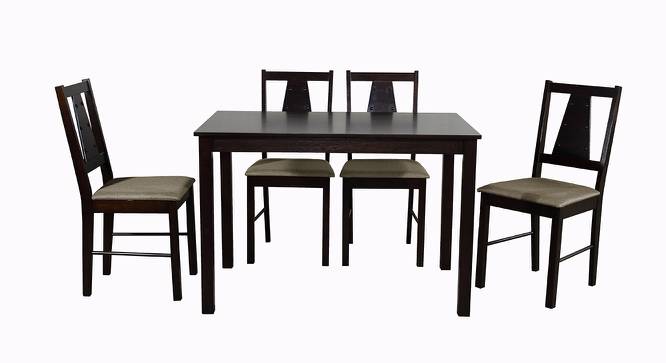 Brittany 4 Seater Dining Set (Wenge, Veneer Finish) by Urban Ladder - Cross View Design 1 - 371545