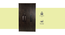 Bianca 3 door Wardrobe (Melamine Finish, Wenge) by Urban Ladder - Cross View Design 1 - 371553
