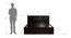 Bonin Storage Bed (Queen Bed Size, Melamine Finish) by Urban Ladder - Design 1 Dimension - 371604