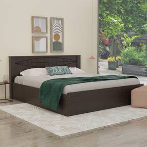 King Size Bed Design Egadi Storage Bed (King Bed Size, Melamine Finish)