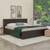 Egadi storage bed wenge color melamine finish lp