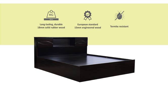 Daito Storage Bed (King Bed Size, Melamine Finish) by Urban Ladder - Cross View Design 1 - 371636