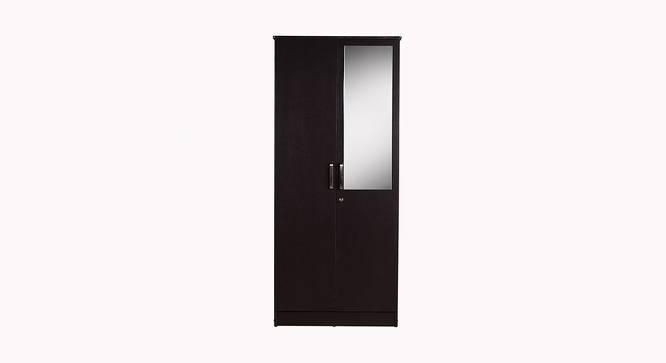 Cassidy 2 door Wardrobe with Mirror (Laminate Finish, Wenge) by Urban Ladder - Front View Design 1 - 371649