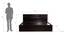 Daito Storage Bed (King Bed Size, Melamine Finish) by Urban Ladder - Design 1 Dimension - 371696