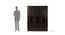 Daphne 4 door Wardrobe (Melamine Finish, Wenge) by Urban Ladder - Design 1 Dimension - 371699