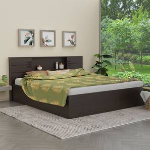 Hokkaido storage bed wenge color melamine finish lp