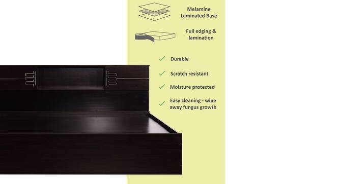 Hokkaido Storage Bed (King Bed Size, Melamine Finish) by Urban Ladder - Front View Design 1 - 371912