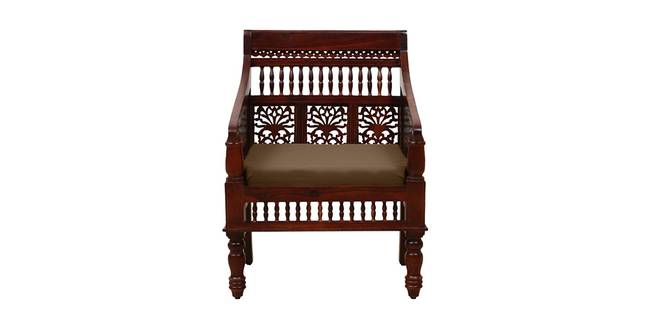 Navya Wooden Sofa - Honey Oak (1-seater Custom Set - Sofas, None Standard Set - Sofas, Fabric Sofa Material, Regular Sofa Size, Regular Sofa Type, HONEY)