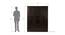 Helen 4 door Wardrobe (Melamine Finish, Wenge) by Urban Ladder - Design 1 Dimension - 371968