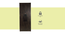 Jacinta 2 door Wardrobe (Melamine Finish, Wenge) by Urban Ladder - Front View Design 1 - 372060